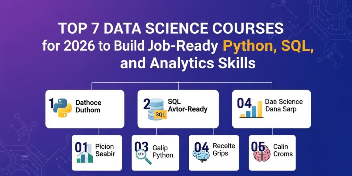 Top 7 Data Science Courses for 2026 to Build Job-Ready Python, SQL, and Analytics Skills